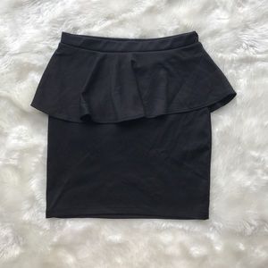 Peplum Mini Skirt
